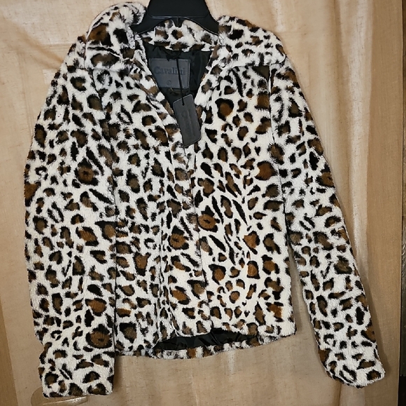 Cavalini Jackets & Blazers - Cavalini Animal Print Teddy Jacket